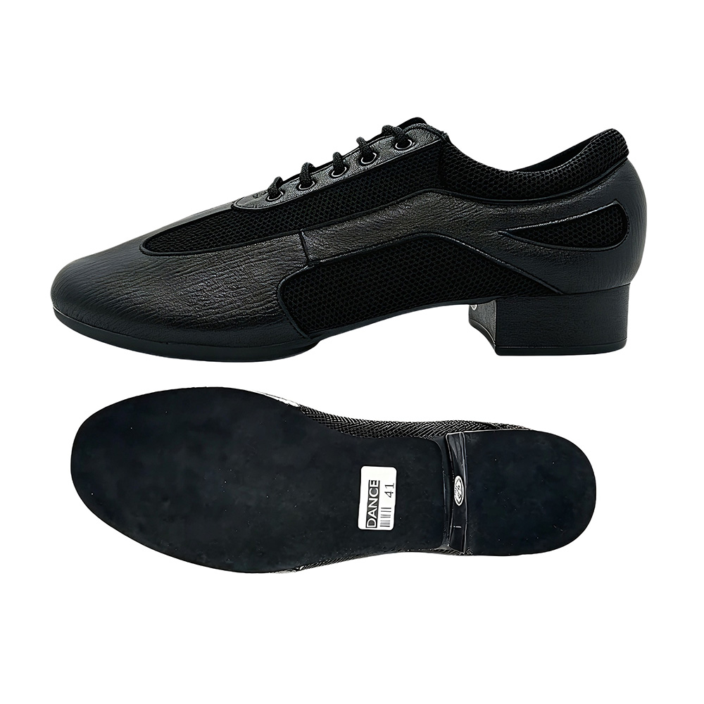 Men Shoes Kinds - Zwarte heren Latin ballroom dansschoenen Echt