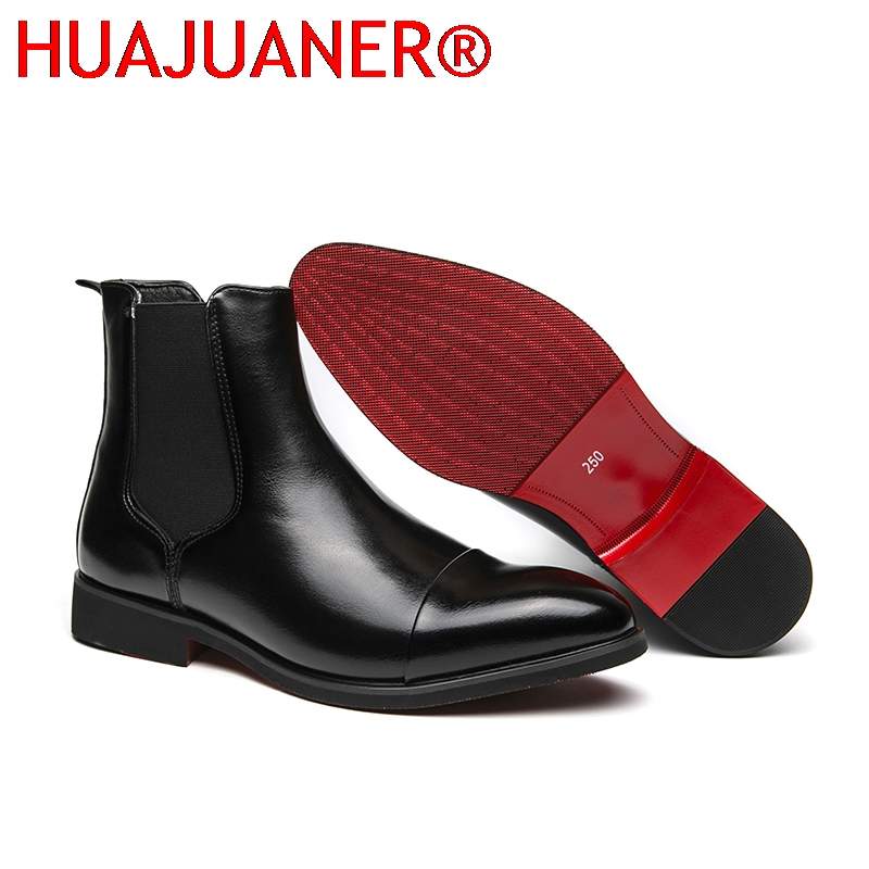 Men'S Shoes Temu - Zwarte Chelsea-laarzen voor heren in Britse