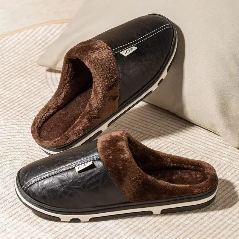 Men'S Shoes Temu - Grote maten winterpantoffels voor heren, binnen,
