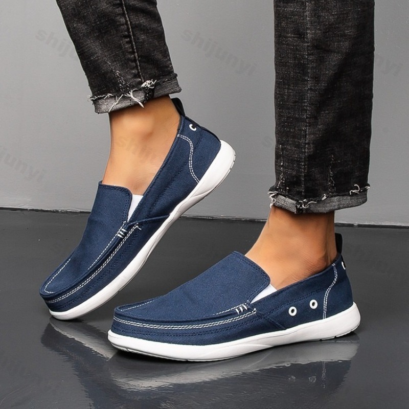 Men Shoes Loafers - Herfst Mannen Canvas Casual Schoenen 2023