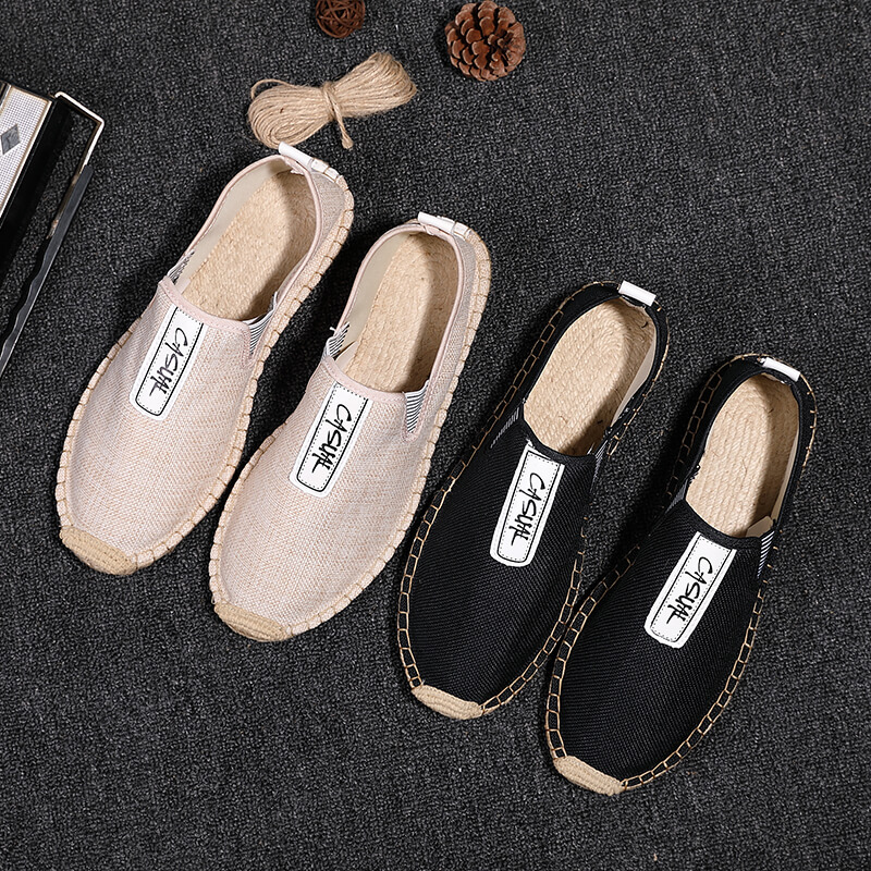 Men Shoes Loafers - Linnen Heren Casual Schoenen Loafers Heren