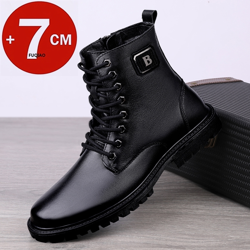 Heren lederen verhogende laarz - Men'S Shoes With Height Increase recensie en prijs