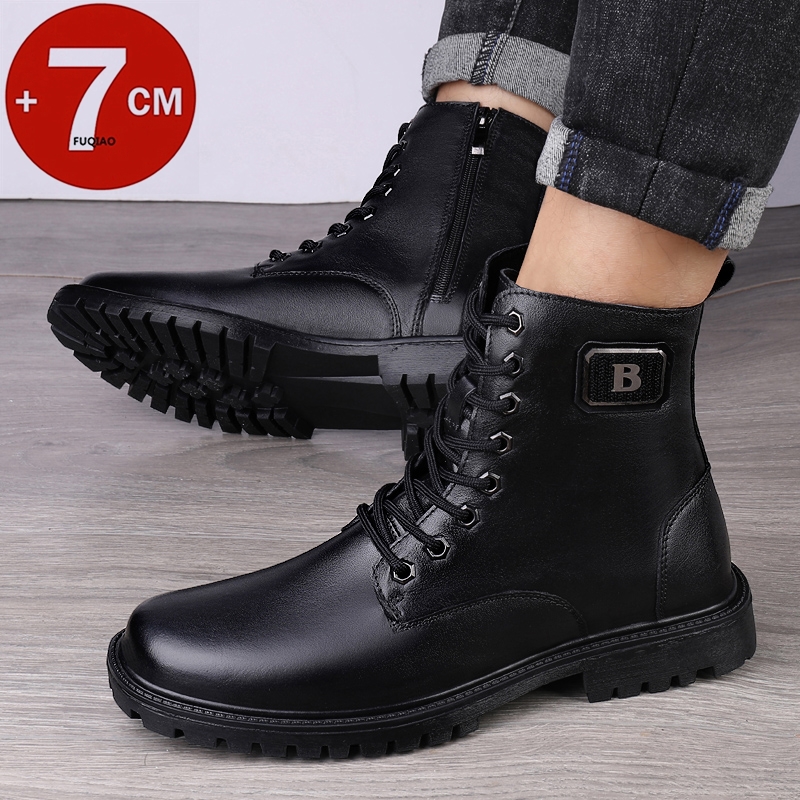Heren lederen verhogende laarz - Men'S Shoes With Height Increase recensie en prijs