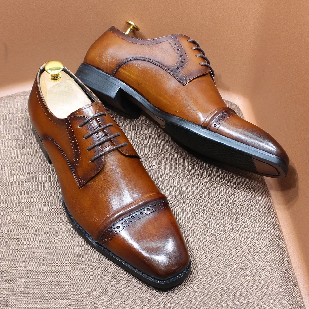Stevige Oxfords met cap-teen,  - Men'S Shoes Smart recensie en prijs