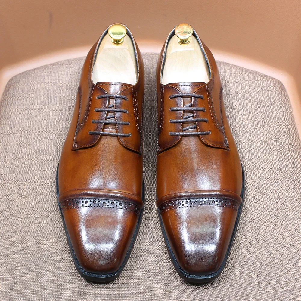 Stevige Oxfords met cap-teen,  - Men'S Shoes Smart recensie en prijs