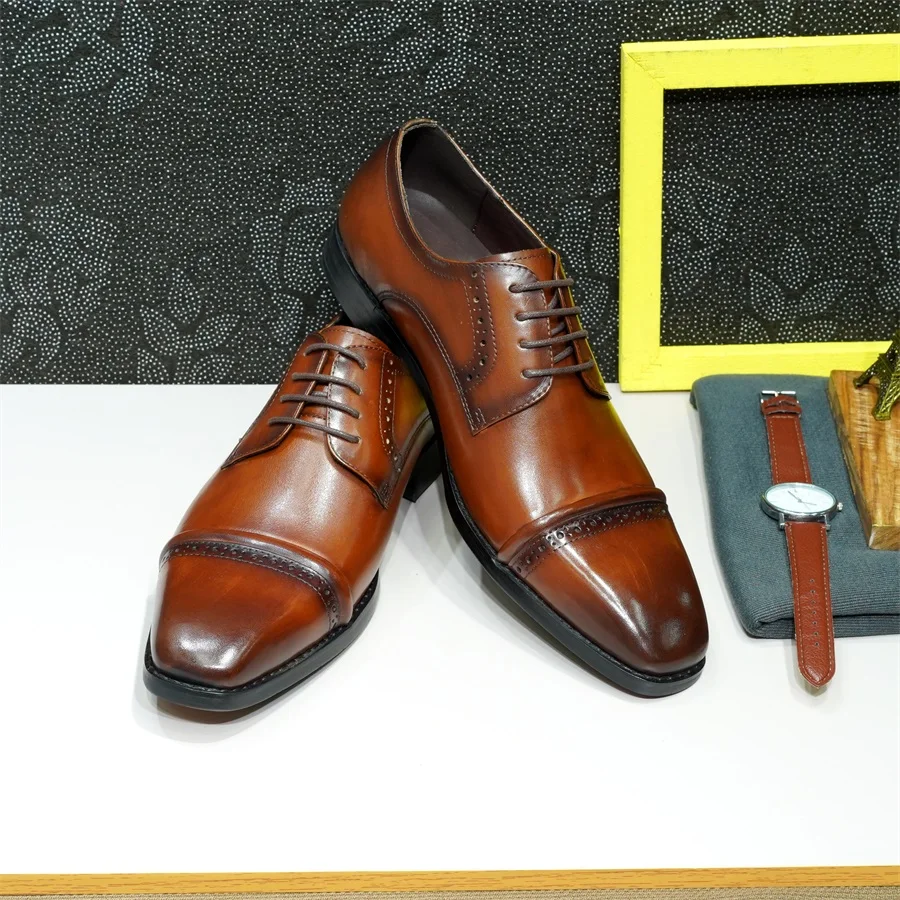 Stevige Oxfords met cap-teen,  - Men'S Shoes Smart recensie en prijs