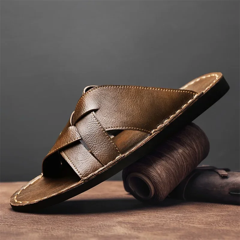 Echt leer Heren Casual Sandale - Men'S Shoes Temu recensie en prijs
