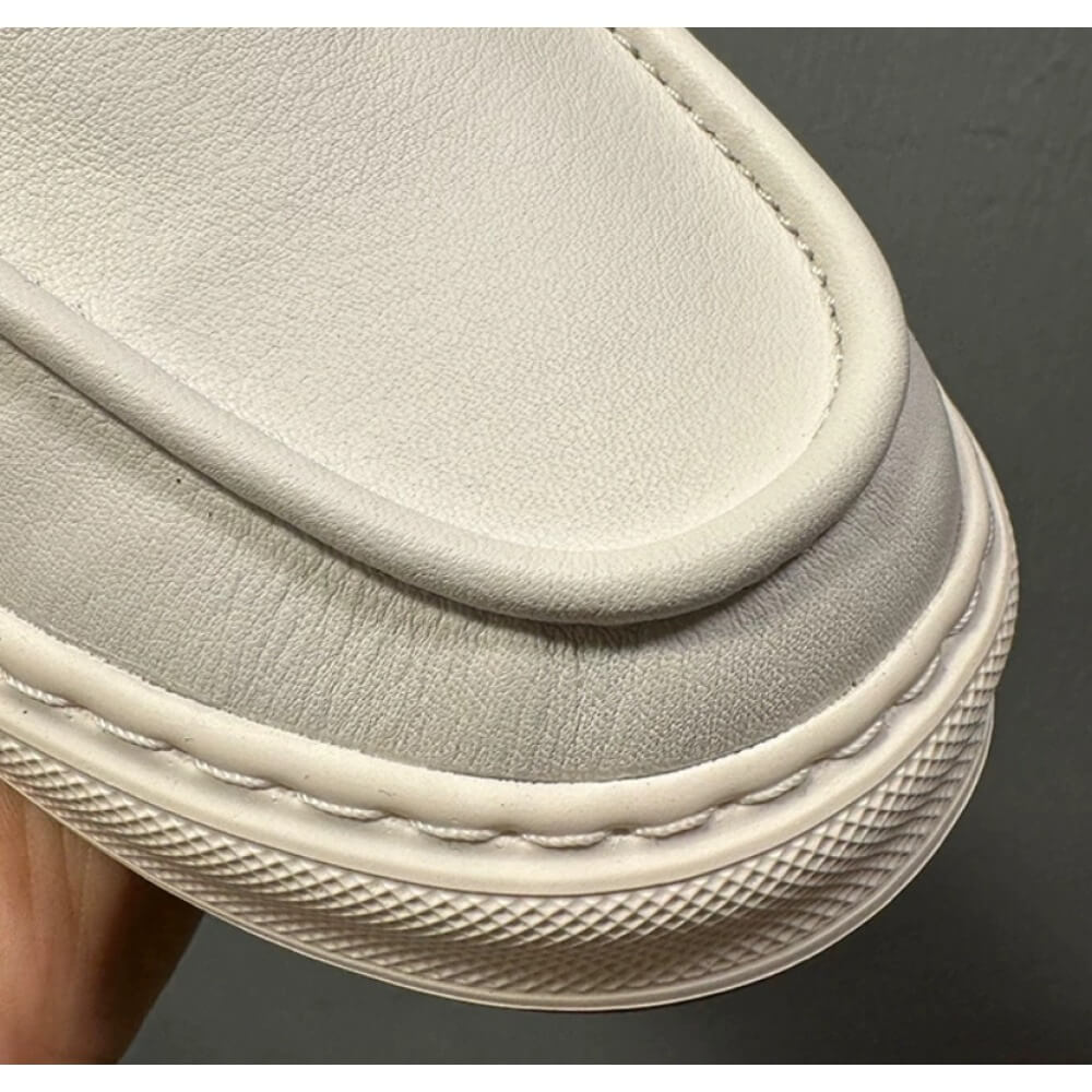 Luxe witte leren casual loafer - Men'S Shoes Smart recensie en prijs