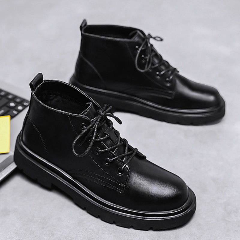Lederen zwarte heren hoge vete - Men'S Shoes With Height Increase recensie en prijs