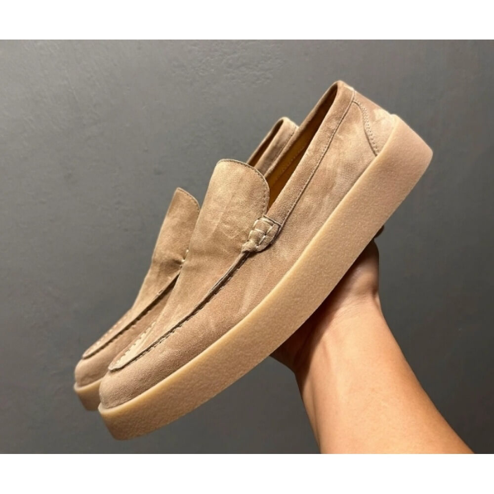 Luxe beige suède platformloafe - Men'S Shoes Smart recensie en prijs