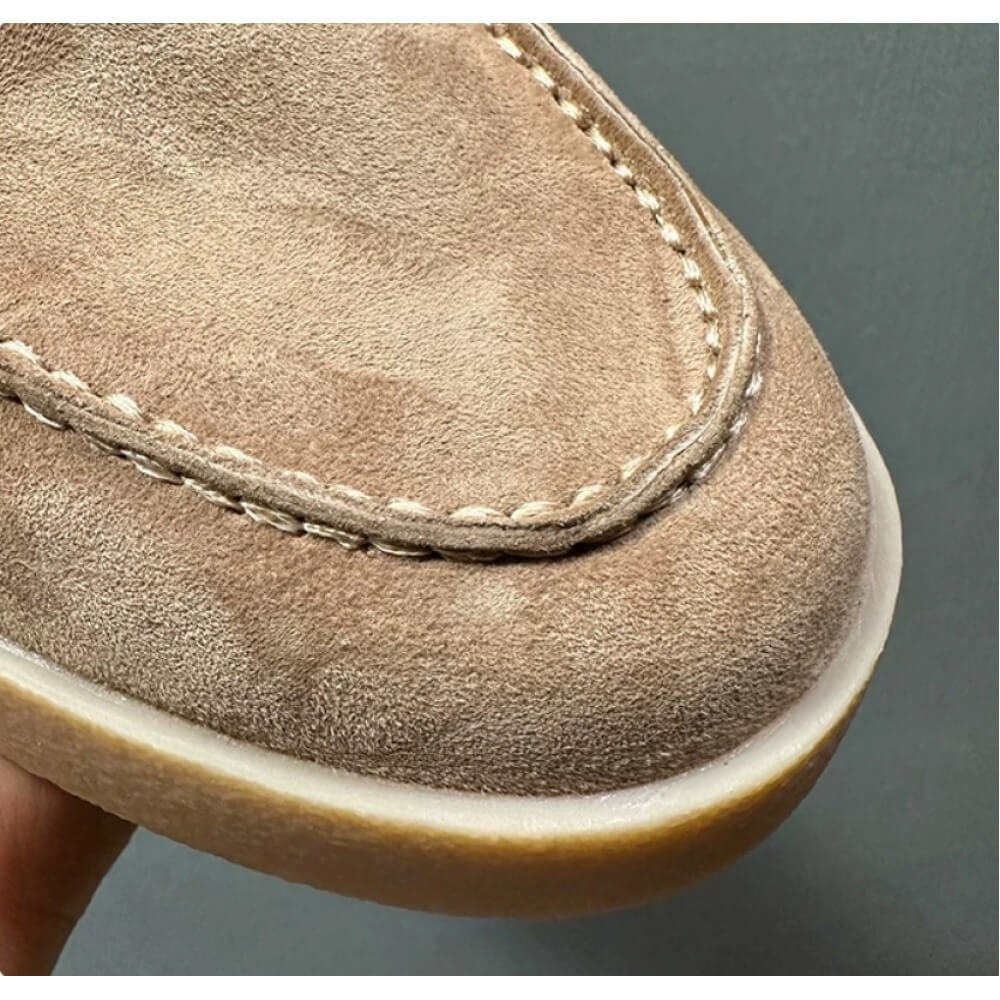 Luxe beige suède platformloafe - Men'S Shoes Smart recensie en prijs