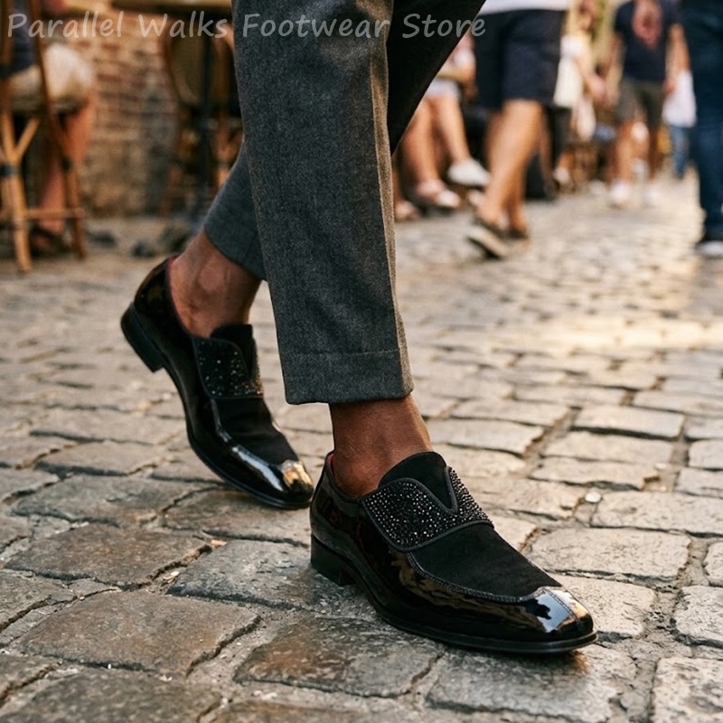 Heren zwarte lakleer imitatie  - Men'S Shoes Smart recensie en prijs