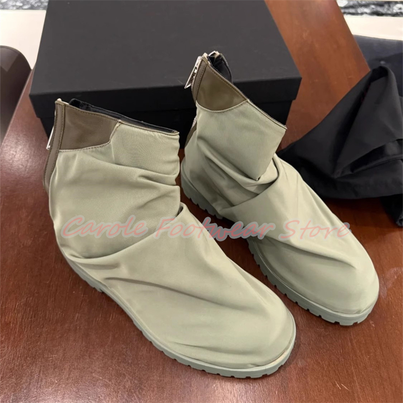 Geplooide nylon stoffen hoge h - Men'S Shoes With Height Increase recensie en prijs
