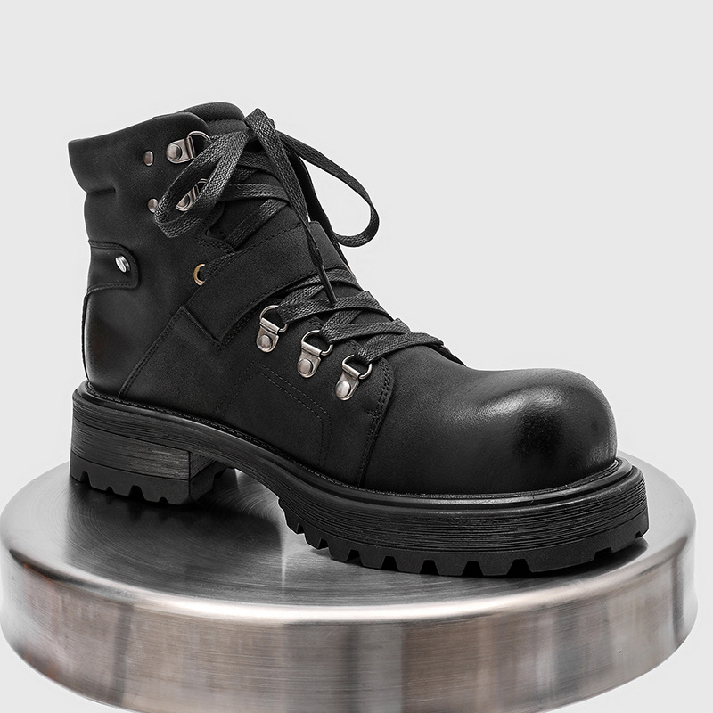 Merk Mannen Leren Laarzen Moto - Men Shoes Brands recensie en prijs