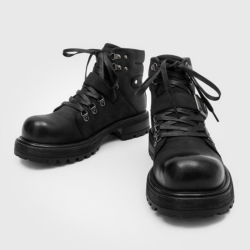 Merk Mannen Leren Laarzen Moto - Men Shoes Brands recensie en prijs