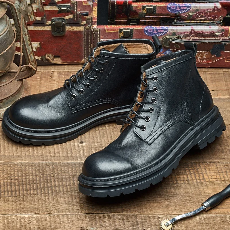 Heren retro enkellaarzen luxe  - Men'S Shoes Quality Brands recensie en prijs