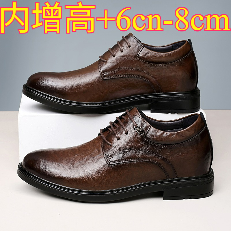 Leren casual verhogende schoen - Men'S Shoes With Height Increase recensie en prijs