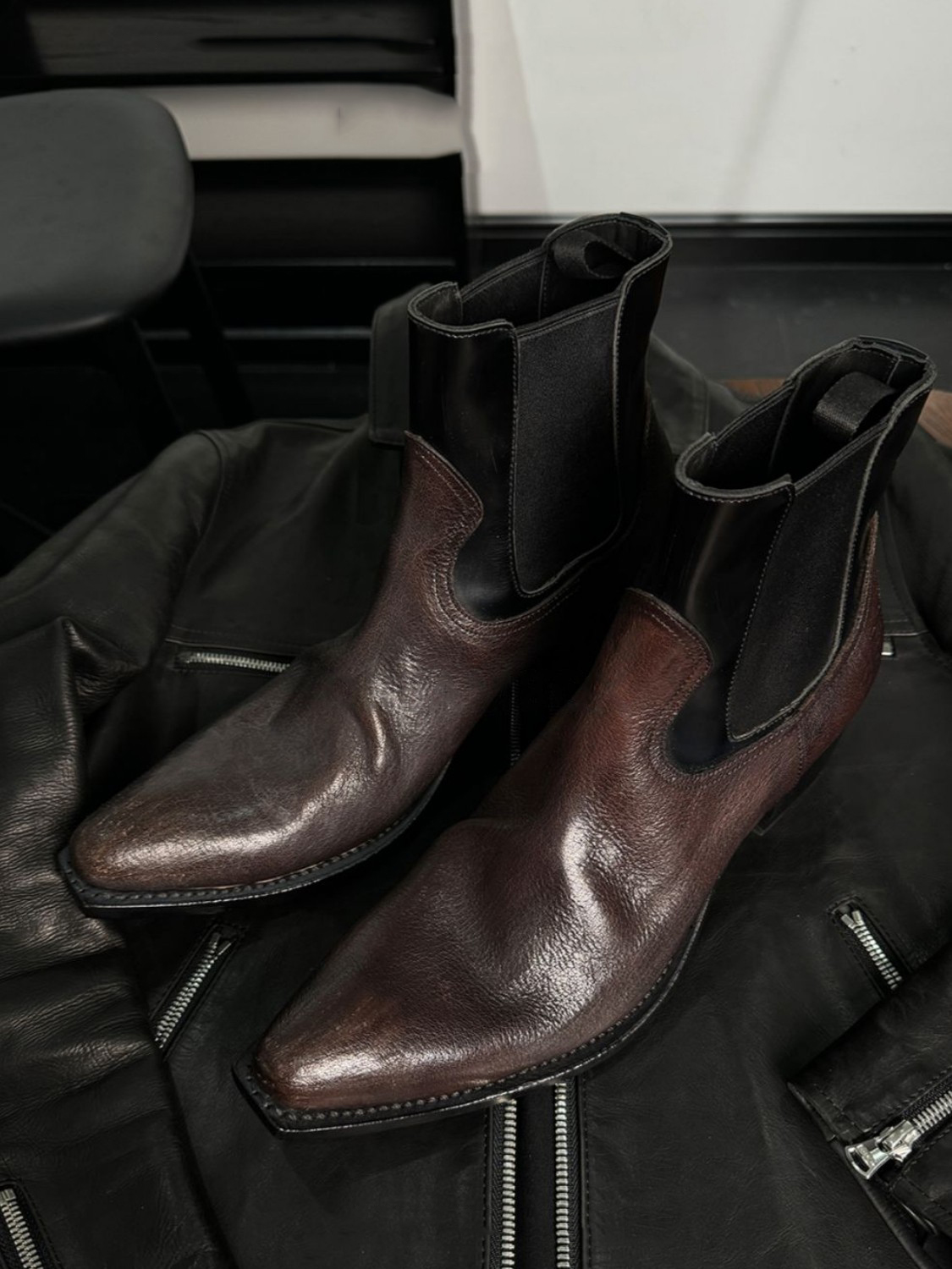 Zwarte leren Chelsea boots voo - Men'S Shoes Smart recensie en prijs