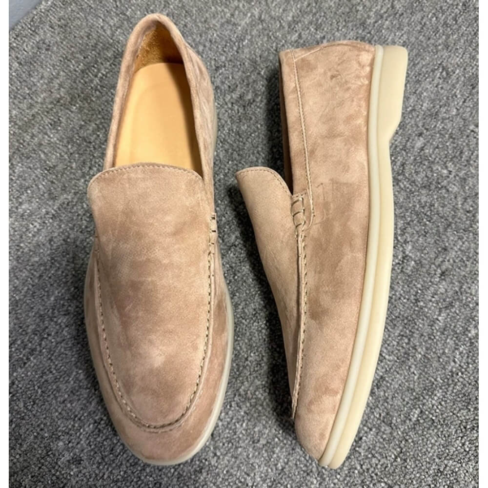 Luxe beige suède casual loafer - Men'S Shoes Smart recensie en prijs